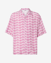 Waved Logo Print Bowling Shirt - Archive | GCDS