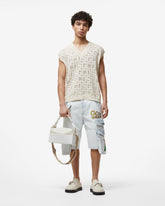 Bleached Embroidered Ultracargo Bermuda - Archive | GCDS