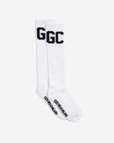 Mid Calf Band Logo Socks - Archive | GCDS