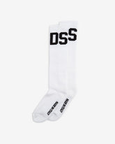 Mid Calf Band Logo Socks - Archive | GCDS