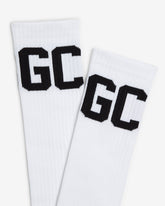 Mid Calf Band Logo Socks - Archive | GCDS