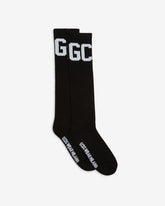 Mid Calf Band Logo Socks - Archive | GCDS