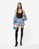 Gcds Bling Denim Skirt - Archive | GCDS