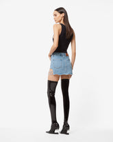 Gcds Bling Denim Skirt - Archive | GCDS