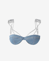 Gcds Bling Denim Bra - Archive | GCDS