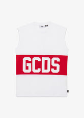 T-shirt smanicata con Banda Logo - Abbigliamento Uomo | GCDS