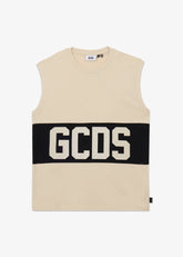 T-shirt smanicata con Banda Logo - Abbigliamento Uomo | GCDS