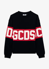 Felpa girocollo con Band Logo - Abbigliamento Donna | GCDS