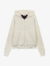 Felpa con cappuccio Band Logo Back - Bianco Whisper | GCDS