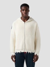 Band Logo Back Hooded Cardigan