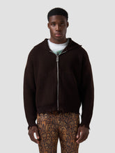 Band Logo Back Hooded Cardigan