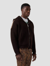 Band Logo Back Hooded Cardigan