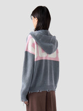 Band Logo Back Hooded Cardigan