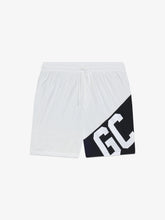 Essentials Band Logo Swim Shorts - White | GCDS
