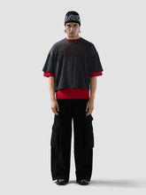 T-shirt over con logo solarizzato - Abbigliamento Uomo | GCDS